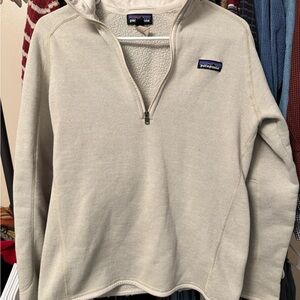 Patagonia Men's Zip-Up Sweater in Cream